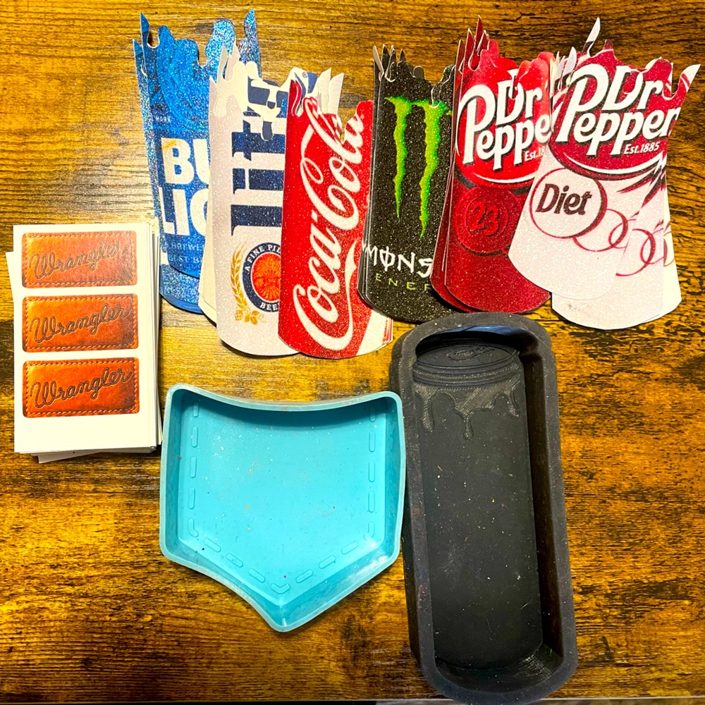 Wrangler freshies mold and soda/beer can mold